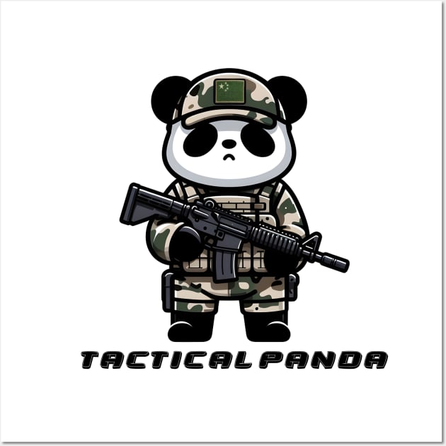 Tactical Panda Wall Art by Rawlifegraphic